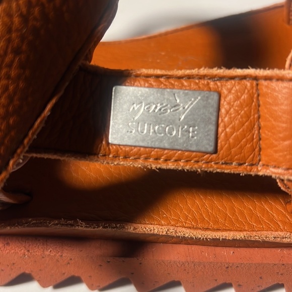 Marsell x Suicore Depa 01Leather Open Toe Sandals Orange Women's Size 38 NWOT - Picture 7 of 8